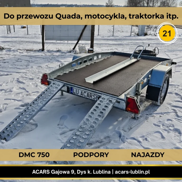 przyczepka do traktorka quada motocykl lublin