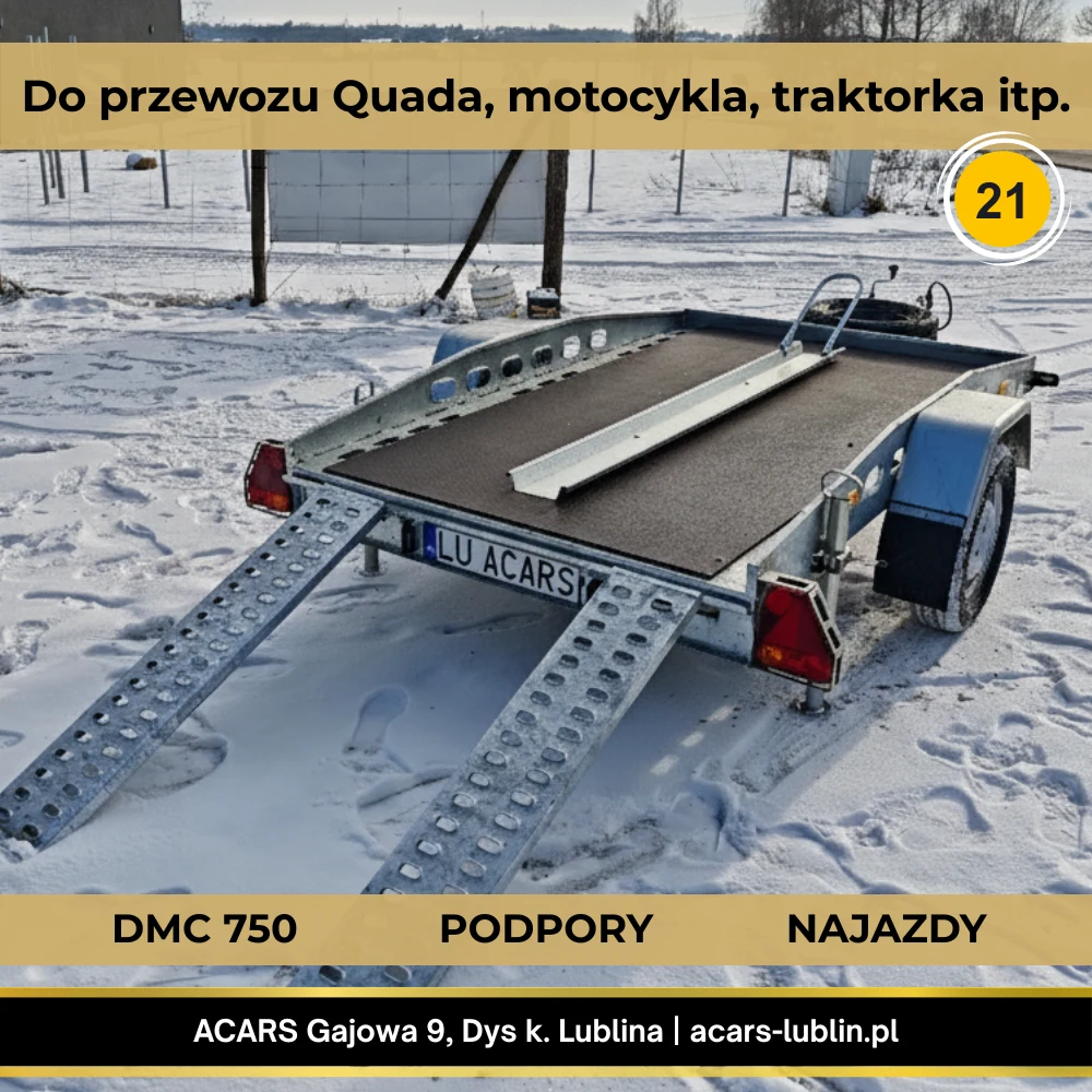 przyczepka do traktorka quada motocykl lublin